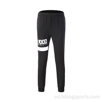 Pantalones de atletismo a rayas macho casual de bolsillo con cremallera